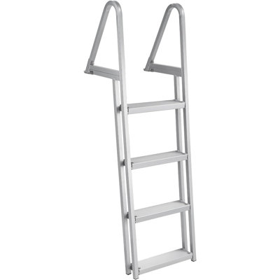 Échelle de ponton, échelle de bateau - échelle de natation en aluminium de capacité 350 / 500lbs, conception antidérapante pour les Lacs, embarquement en mer, piscines