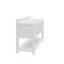 Meuble-lavabo de comptoir en marbre blanc 60 po avec miroir Abrianna-746539434-716830111