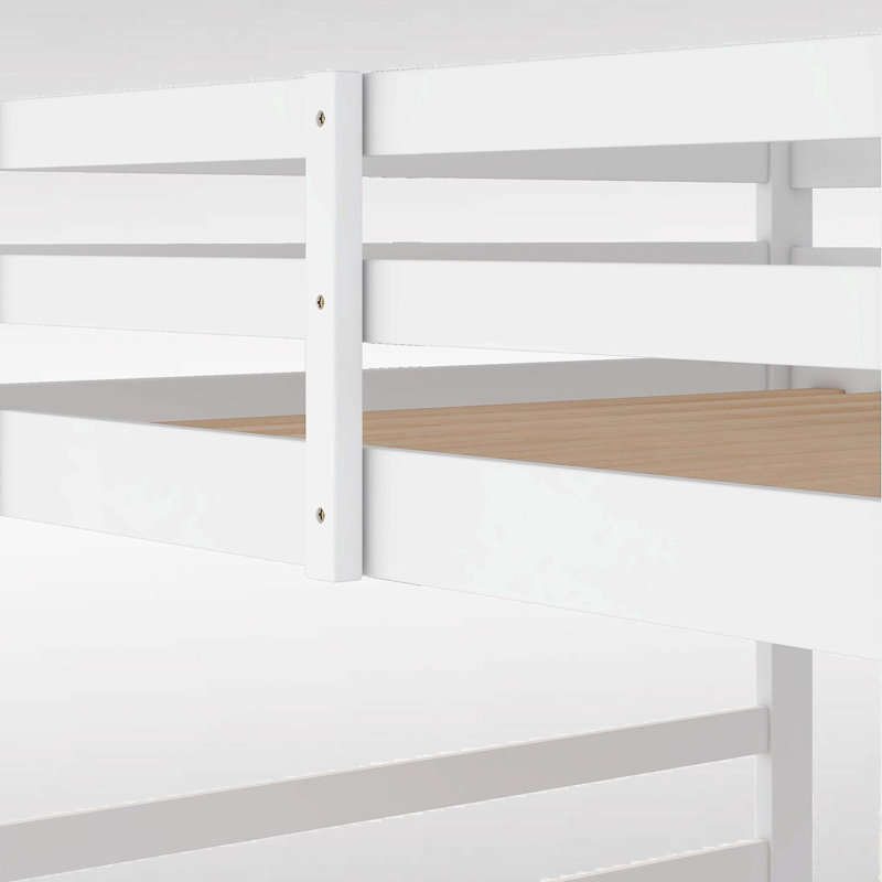 Genive Kids Bunk Bed, White, Full