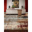 Shibori Hand Knotted Wool Abstract Area Rug in Yellow/Silver/Wine-320938271