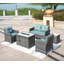 Ensemble de patio complet 5 pièces avec coussins-93831467