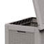 Boîte de rangement pour terrasse extérieure - Armoire en résine durable, imperméable et verrouillable pour terrasse et jardin 30 gallons-111993511-111993510