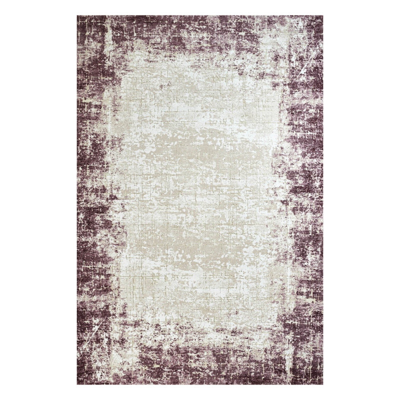 Tapis gris clair / brun en polypropylène tissé à plat Rectangle Ilda, Rectangle 4 pi 11 po x 7 pi 7 po