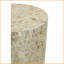 Tabouret d'appoint cylindrique avec or Finition noire de la coquille de Capiz | Or | Panneau de fibres à densité moyenne