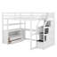 Lit mezzanine double avec bureau et tablettes-1101488713