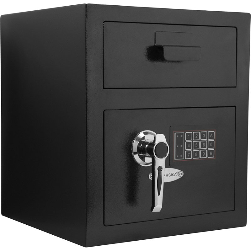 0.72 CUBIC FT KEYPAD DEPOSITORY SAFE, 16" H x 13.75" W x 13.75" D