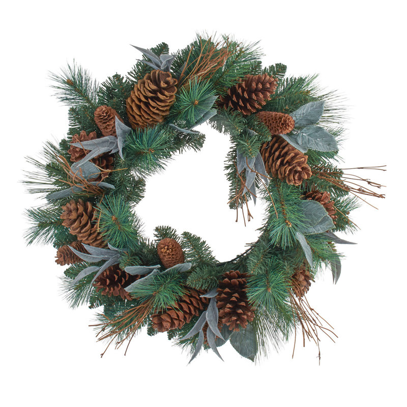 Kurt Adler 24" Natural Pine Cone Wreath