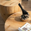 Table basse élégante en forme de seau - Matériaux, 54 x 54 x 60 cm, capacité de charge de 100 kg, rangement intégré, nettoyage facile, style rétro charmant et qualité supérieure, 54 x 54 cm, 60 cm de hauteur.