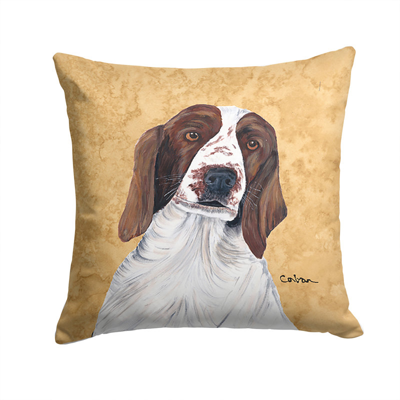 Coussin décoratif intérieur/extérieur carré springer épagneul