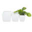 Ensemble de 3 pots à fleurs en fer-24624386