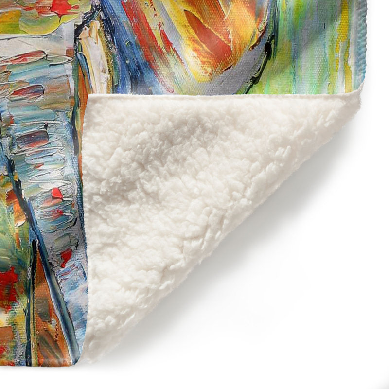 Couverture sherpa à la décomposition d’éléphant sauvage, l 51 po x L 60 po