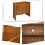 Buffet Mid-Century en bois avec tablette de rangement