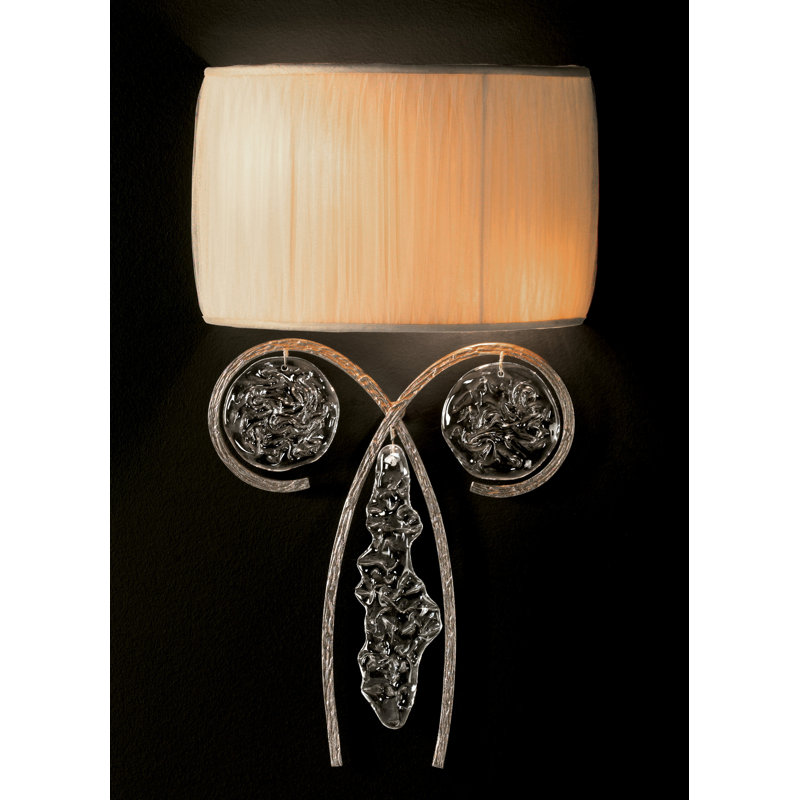 Celeste Flush Mounted Sconce, Silver Frost