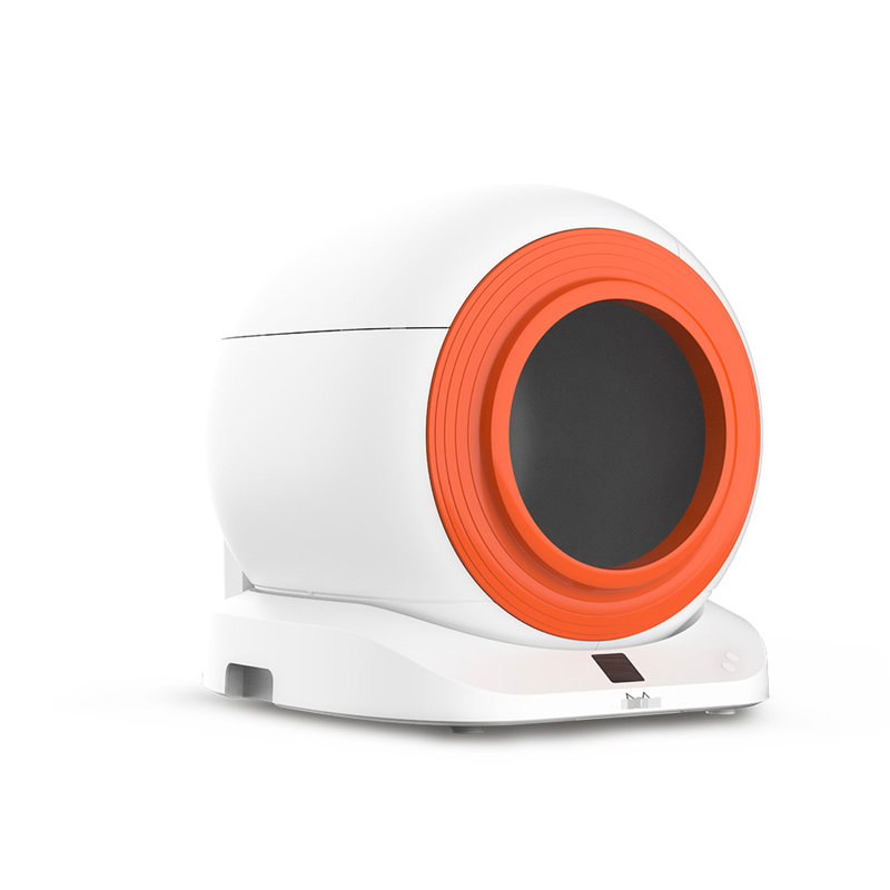 Bac à litière autonettoyant pour chats - Tofu, litières mixtes, porte-chat intelligent profondeur 20,28 po, autonettoyant, blanc