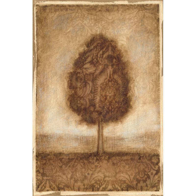 Patterned Maple II - Wrapped Canvas Print, 46cm H x 30cm W x 3.8cm D