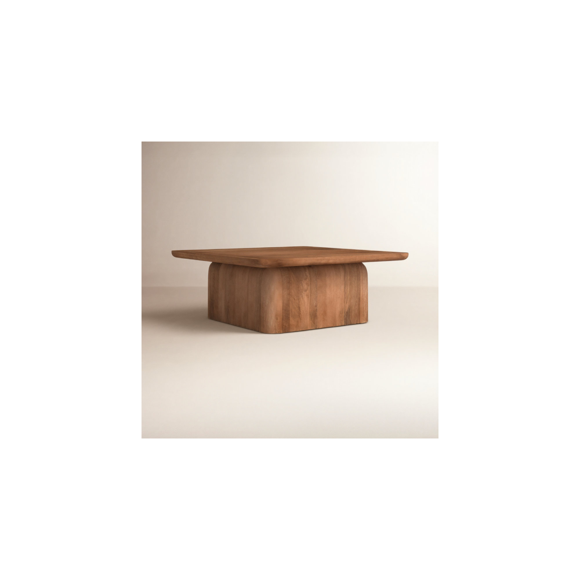 Bergholt Solid Wood Block Coffee Table
