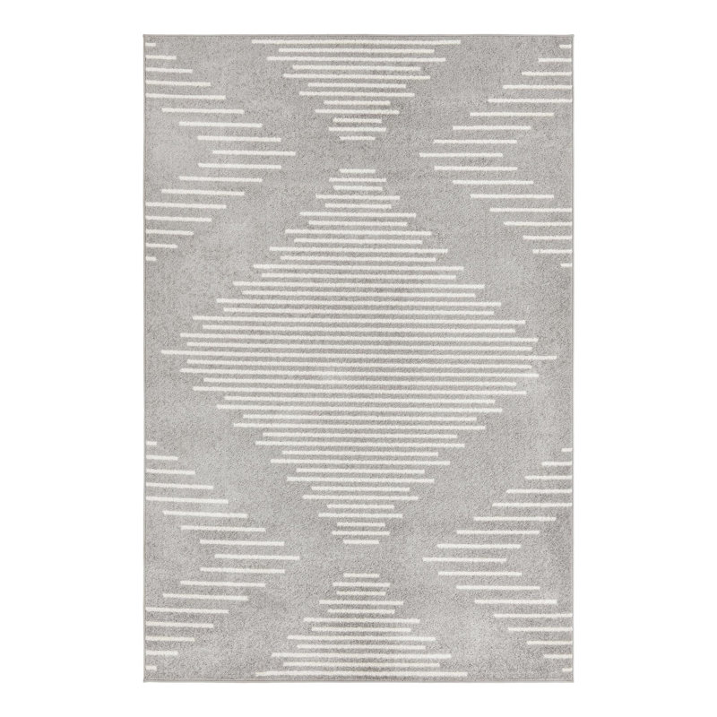 Synthetic Geometric Indoor Rug, Rectangle 6'1" x 9'