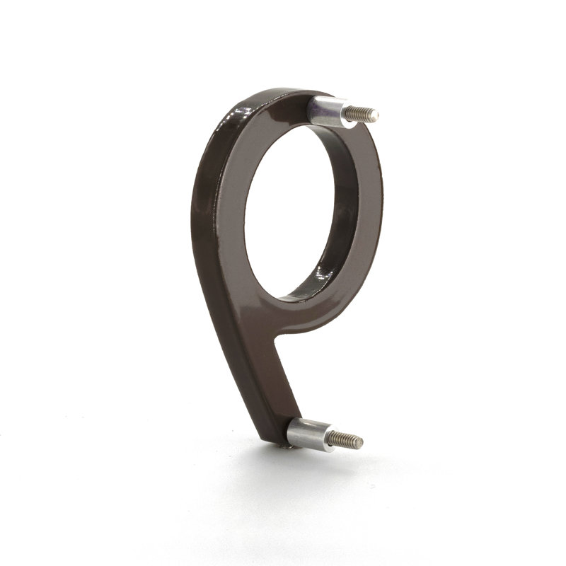 Numéro de maison à fixation flottante 6 po, 9, Bronze romain
