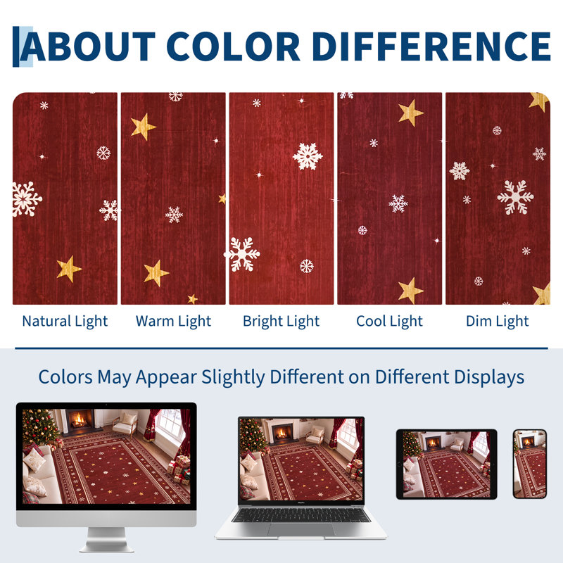 Rectangle Geometric Washable Area Rug, 140*200cm