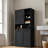 Tall And Wide Bathroom Cbinet With Multiple Storage Space, Door And Tilt-Out Laundry Hamper With Cloth Bag Basket-2116232425