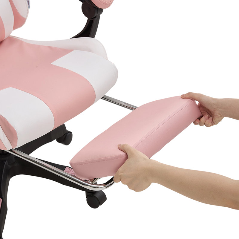 High Back Gaming Chair with Footrest