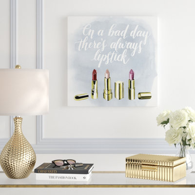 «Let's Makquillage I», art textuel sur toile