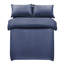 Microfiber Striped Duvet Cover Set with Matching Pillowcases and Stripe Fitted Sheet-117597597-117597594