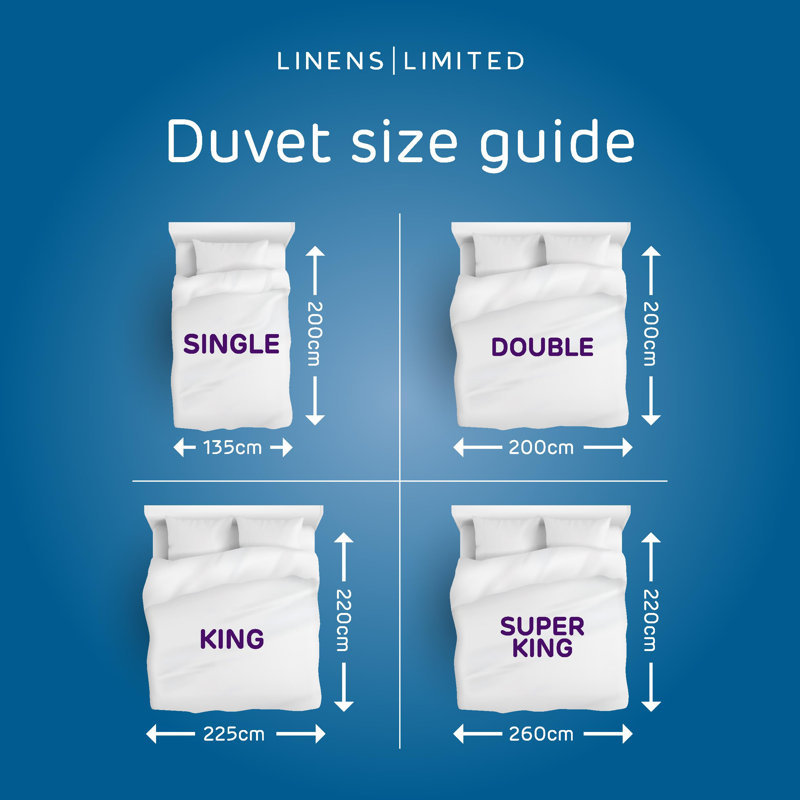 Linens Limited Easy Care Duvet, Made in the UK, All Year Round Quilt, Soft and Comfy, Polypropylene Hollowfibre, Machine Washable - Double - 10.5 Tog