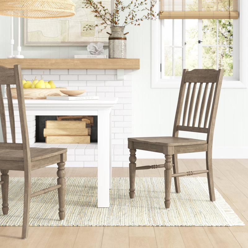 Caden 18 " H Acacia and Rubberwood Solid Wood Side Chair