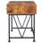 Antique Nutmeg And Black 3-Drawer Writing Desk