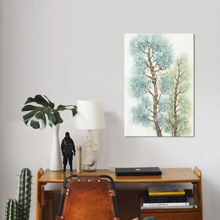 « i », reproduction d’art sur toile tendue Tranquil Tree Tops, H 26 po x l 18 po x P 1,5 po, Toile avec cadre noir