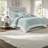Comfortable Cotton Bedding Sets, Aqua Oversized Jacquard Queen