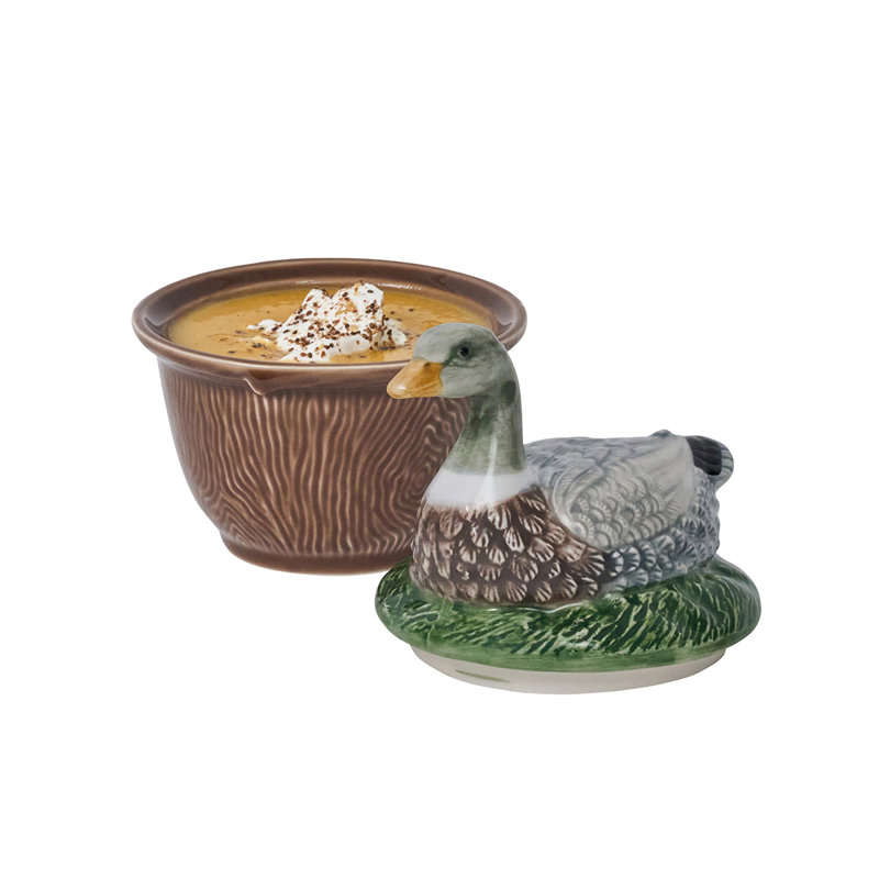 Forest Walk Duck Bowl With Lid - Multi