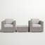 Ensemble de conversation pour 2 personnes avec coussins Commodore Wicker-2090989844-2090989849