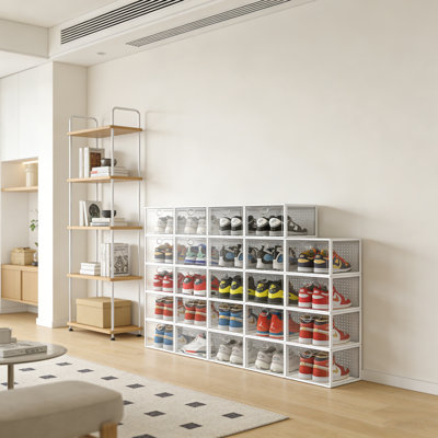 Large Transparent Stackable Shoe Storage Box