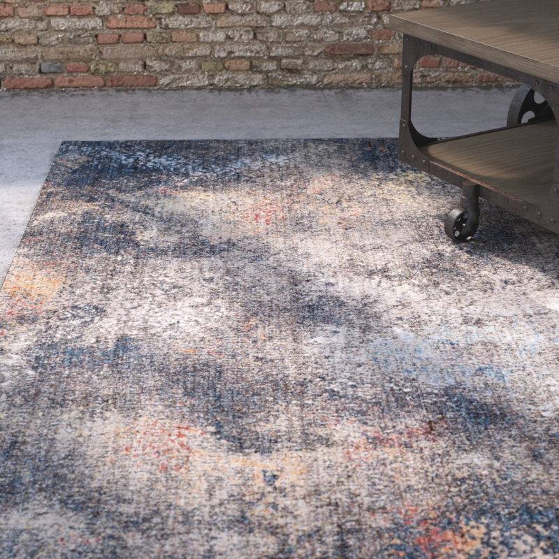 Massad Performance Abstract Rug, Rectangle 4' x 6'