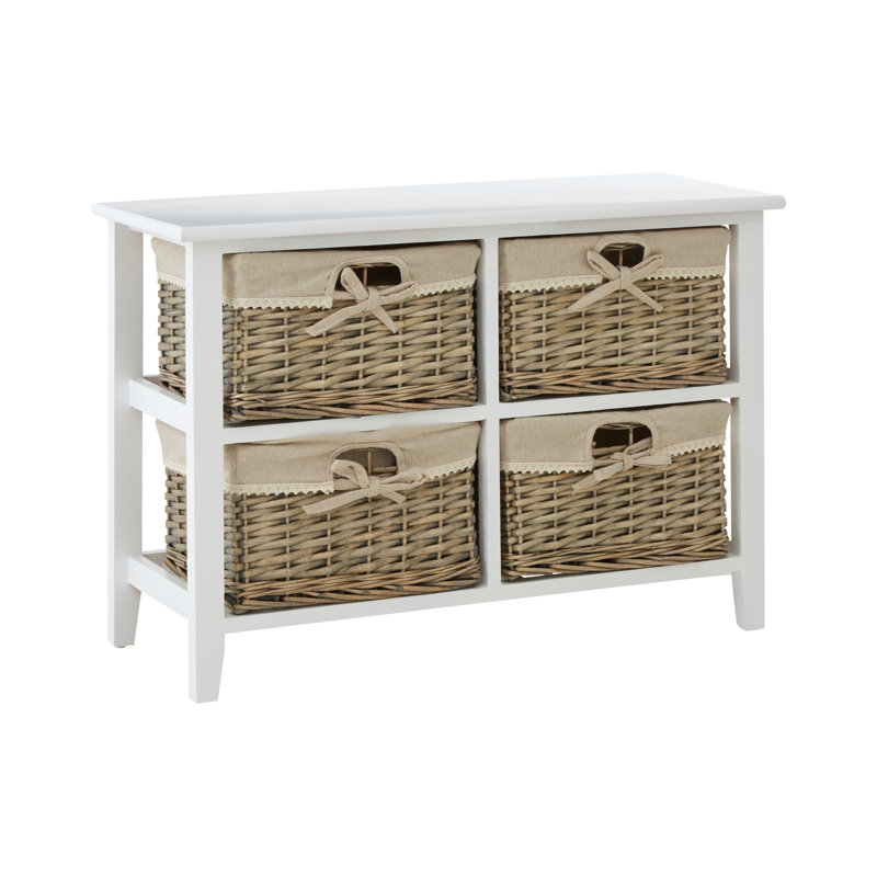 Bradenton Beach 77cm Solid Wood Sideboard