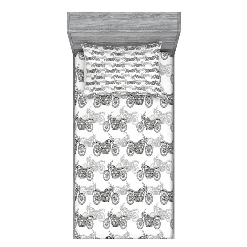 Microfiber Sheet Set, Twin XL Sheet Set with Fitted Sheet