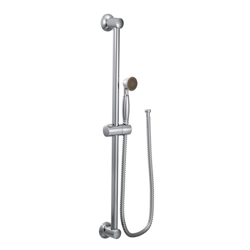 Single Function Slide Bar Shower Head, Chrome