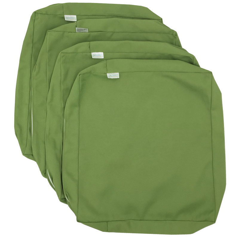 Outdoor 4'' Cushion Cover, Pistachio Green, 20" W x 18" D