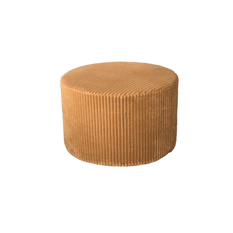 Velours côtelé Ginger - entièrement compressé, sans assemblage, idéal pour les petits espaces et les décors modernes, 24 pouces de profondeur, 15 pouces de hauteur, 9 livres, rembourré, polyvalent comme extension, s'adapte aux espaces,