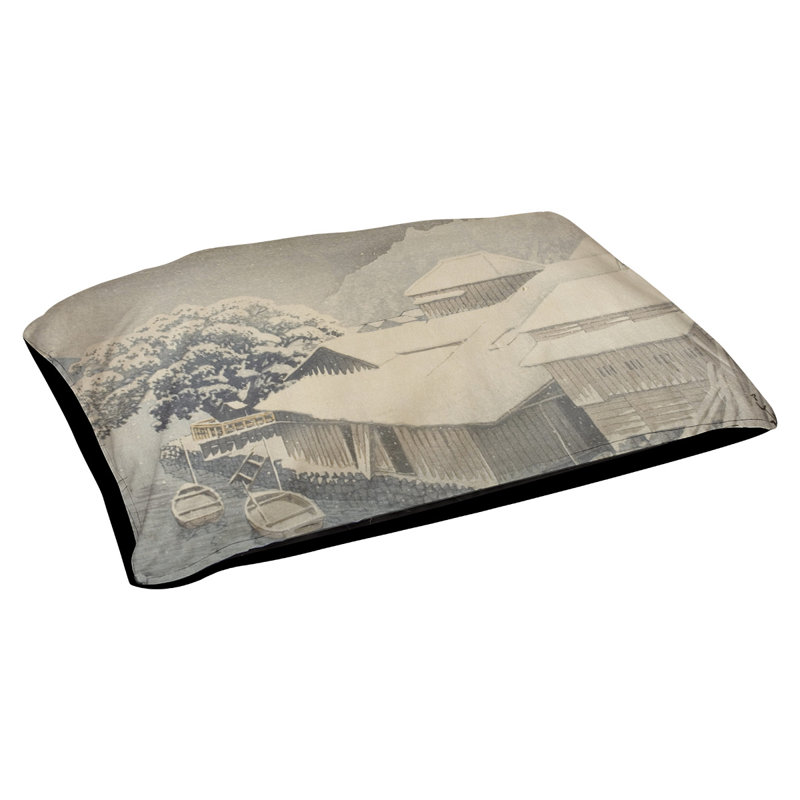 Coussin pour chien Carlsen, Gris / beige, Petit (l 29,5 po x P 19,5 po x H 9,5 po)