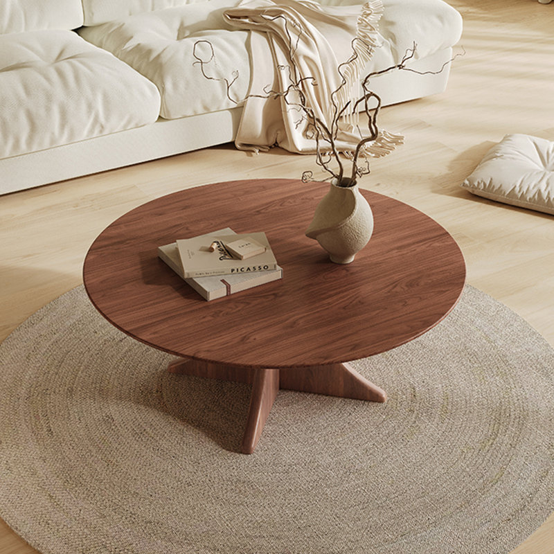 Mid-ancient style light luxury walnut tea table
