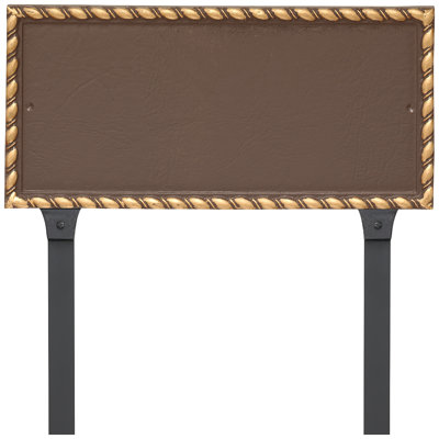 Plaque d'adresse rectangulaire à deux lignes avec piquets de pelouse Franklin