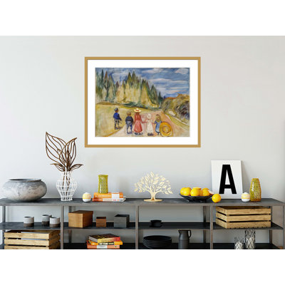 «The Fairytale Forest» par Edvard Munch, impression giclée sur cadre