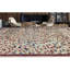 Tapis bourgogne, noir et beige noué à la main de haute qualité