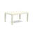 9 Piece Kitchen Table Set Includes a Rectangle Dining Table with Butterfly Leaf and 8 Baby Blue Linen Fabric Parsons Dining Chairs, Linen White-396257628-396257627