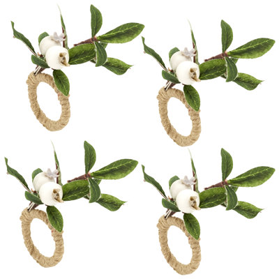 Rond de serviette Snowberry (ensemble de 4)