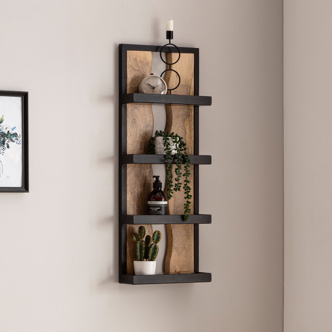 Aspremont 4 Piece Mango Solid Wood Floating Shelf