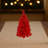 Red Artificial Christmas Tree with LED Lights